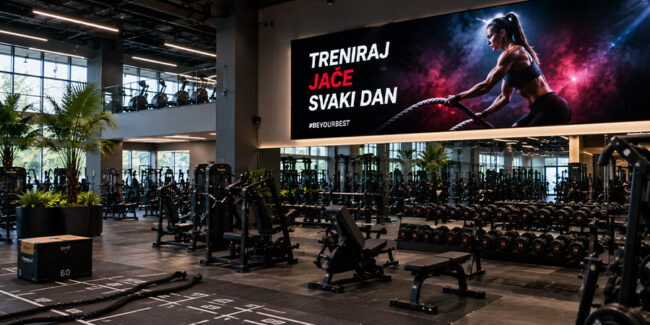 LED ekrani za teretane, sportske objekte i fitnes centre