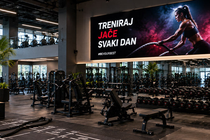 LED ekrani za teretane, sportske objekte i fitnes centre