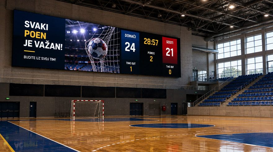 LED ekrani za sportske objekte i hale