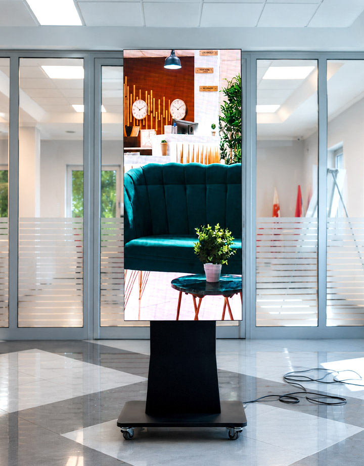 Pokretni LED totem - prikaz
